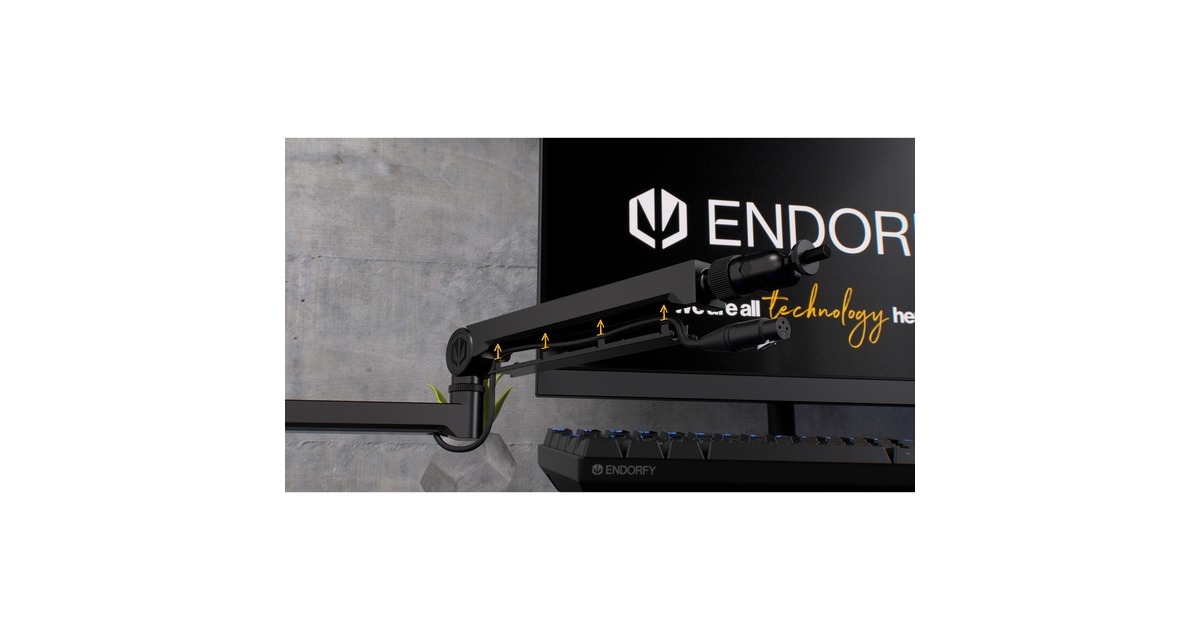 ENDORFYBroadcast Low Profile Boom Arm houder  (Zwart)
