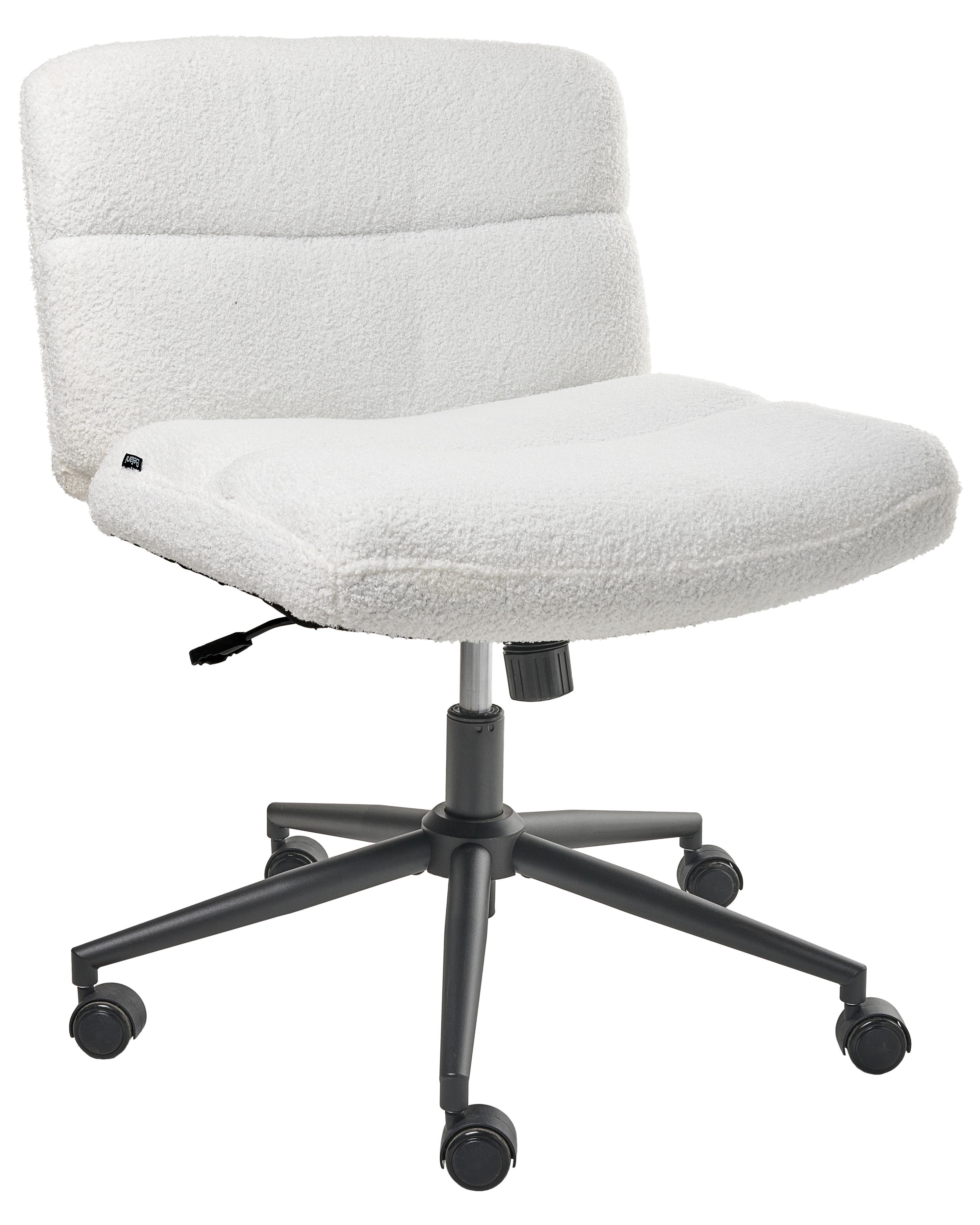 Bureaustoel CATLIN Bouclé Wit