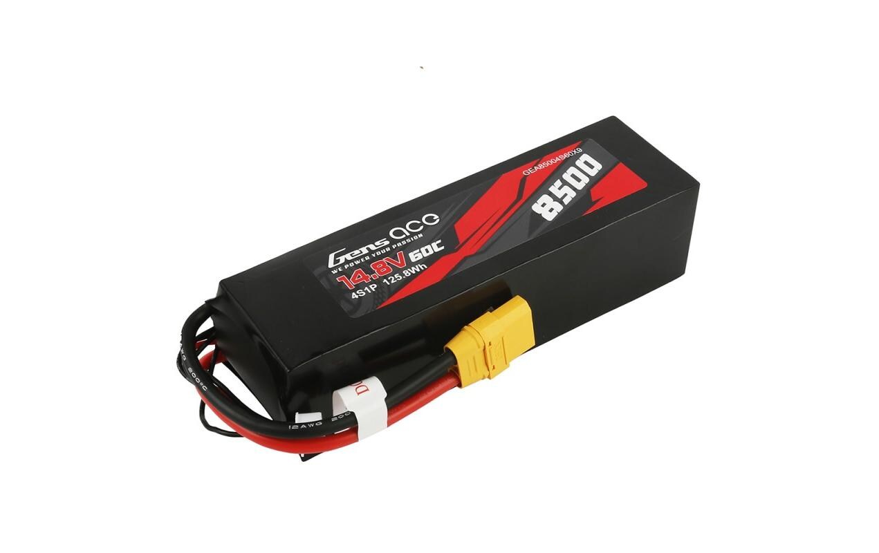RC-Akku LiPo 8500 mAh 14.8 V 60 C<br>Gens ace Bashing 4S LiPo Akku für RC Fahrzeuge mit XT90 Stecker
