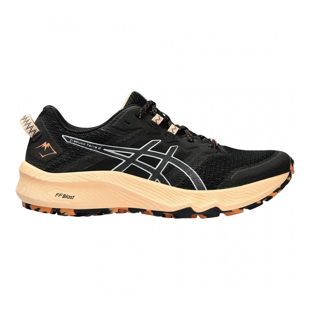 Asics TRABUCO TERRA 2 - Chaussures trail Femme black/pure silver