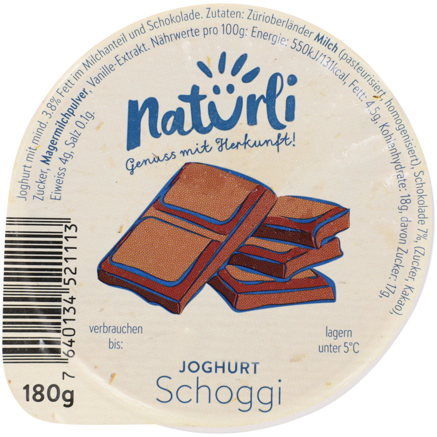 Natürli Joghurt Schokolade