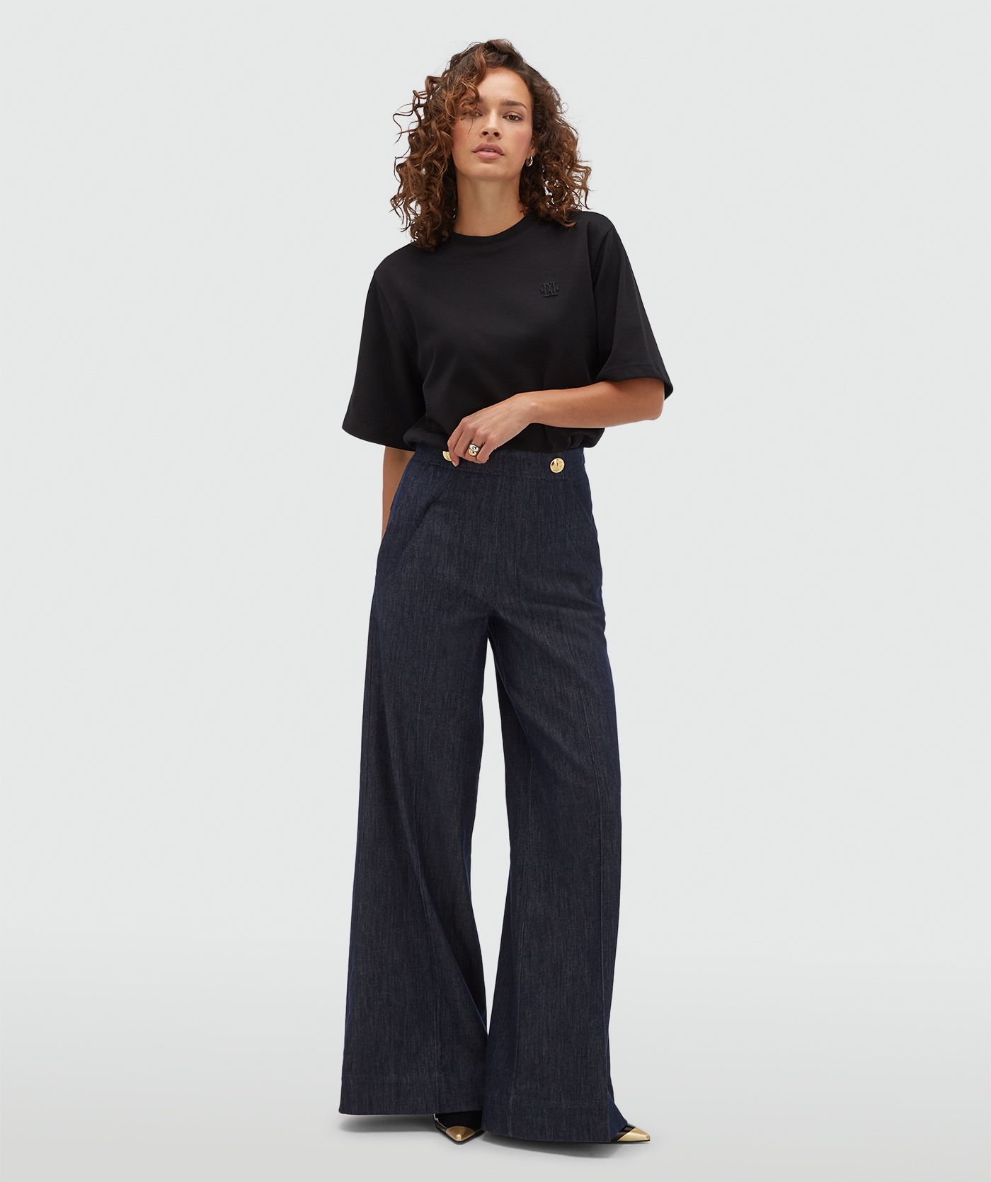 JV-PAXTON oversized T-shirt - black