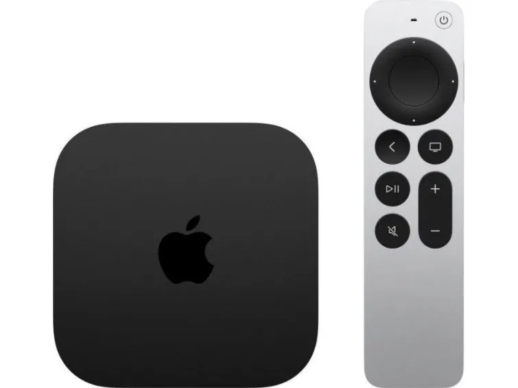 Apple TV 4K (Wi-Fi   Ethernet) - 3. generation - AV-afspiller - 128 GB - 4K UHD (2160p) - 60 fps - HDR