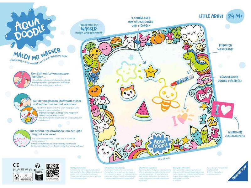 Ravensburger Malset Aquadoodle Little Artist XXL-Malspass mit Wasser