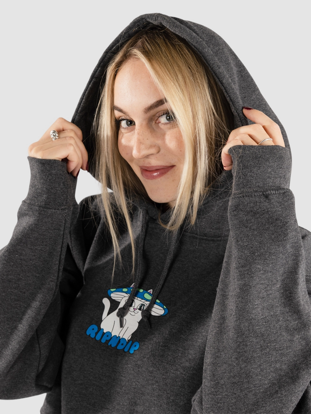 RIPNDIP Shroom Nerm Hoodie charcoal