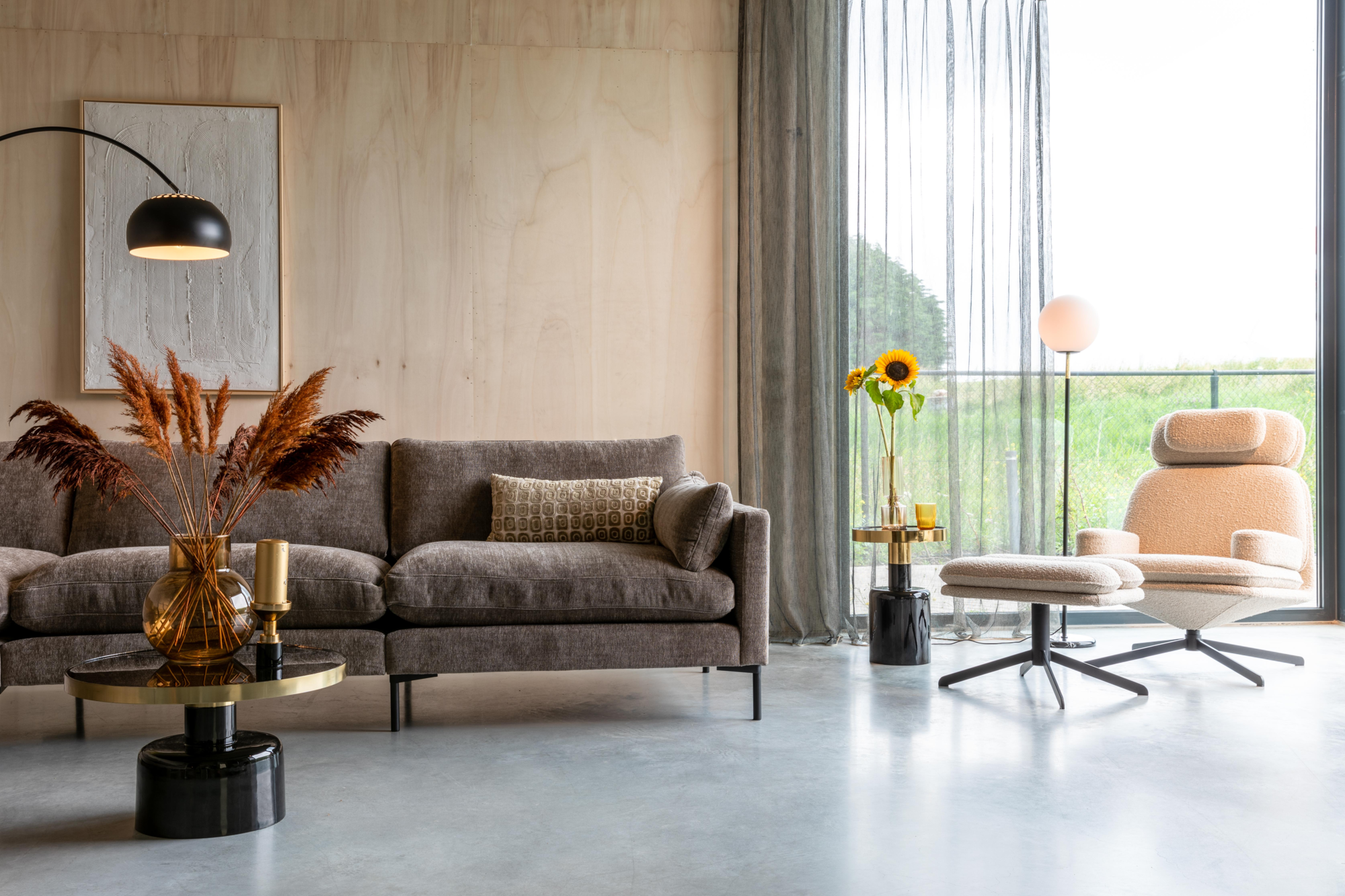 Bank Summer 4,5-zits Antraciet