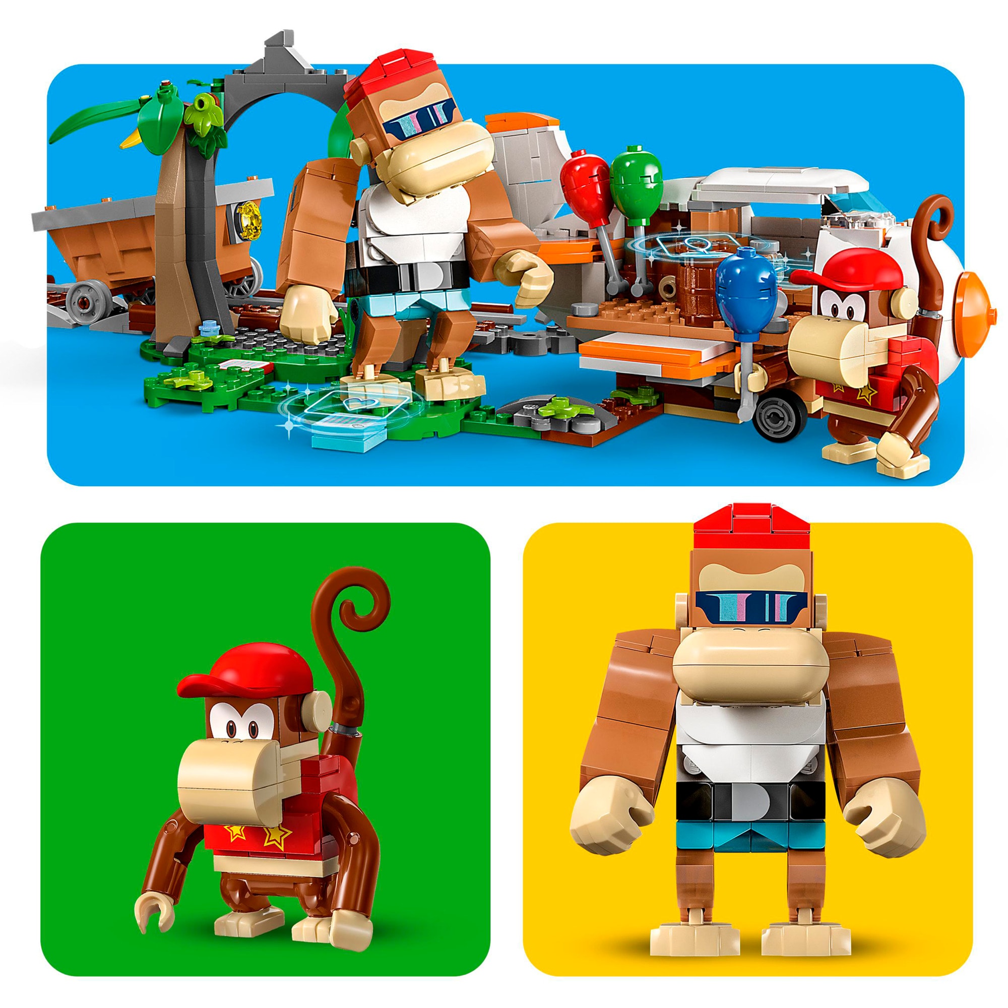 LEGO Konstruktionsspielzeug Super Mario Diddy Kongs Lorenritt - Erweiterungsset