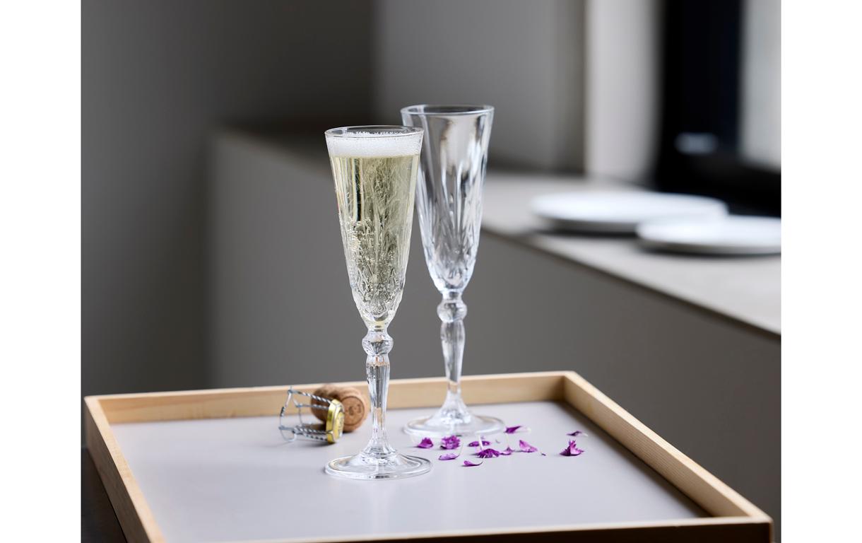 Champagnerglas Melodia 4 Stück, 16 clChampagnerglas aus ultraklarem Kristallglas