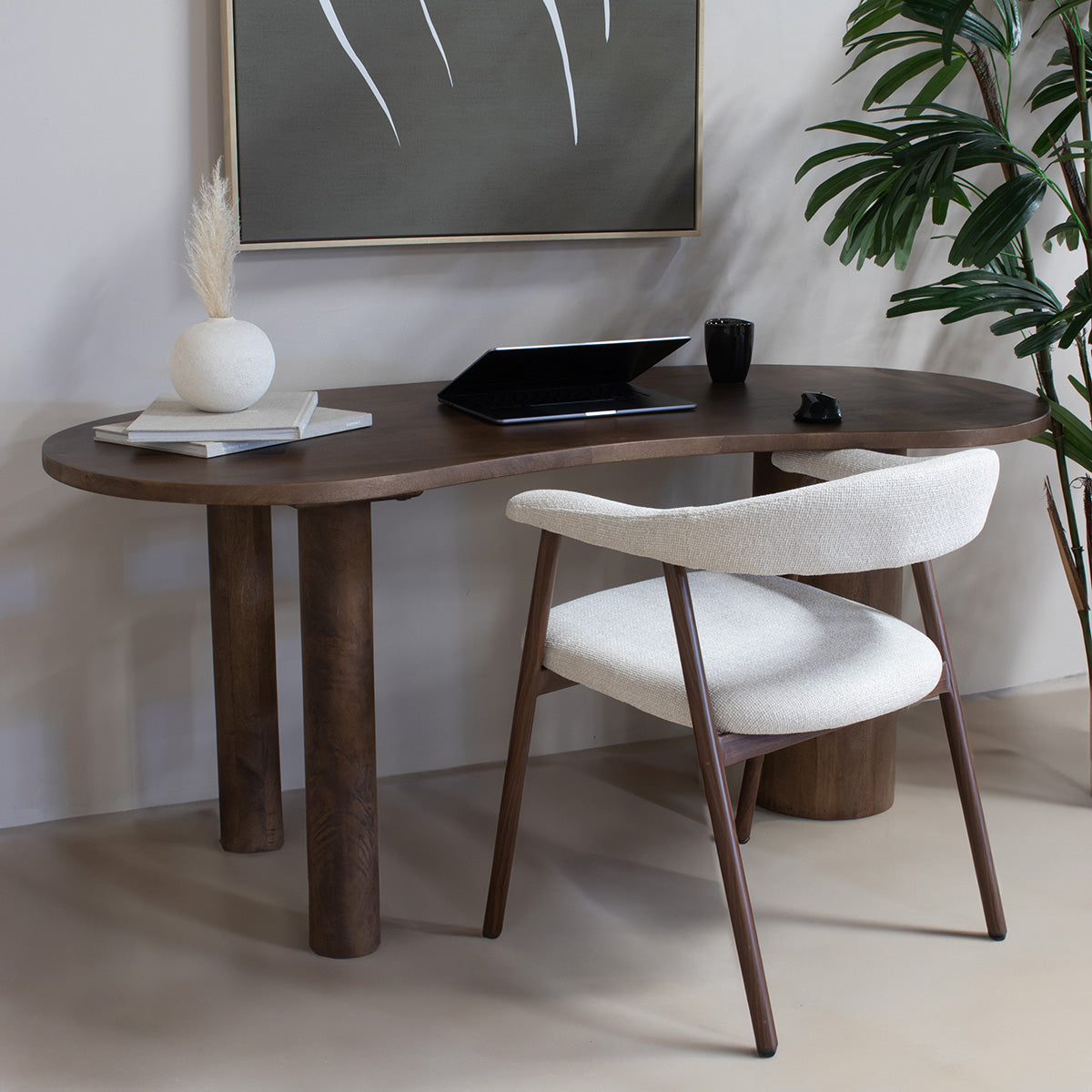 Giga Meubel - Bureau Donkerbruin - 160cm - Kaptafel - Livana