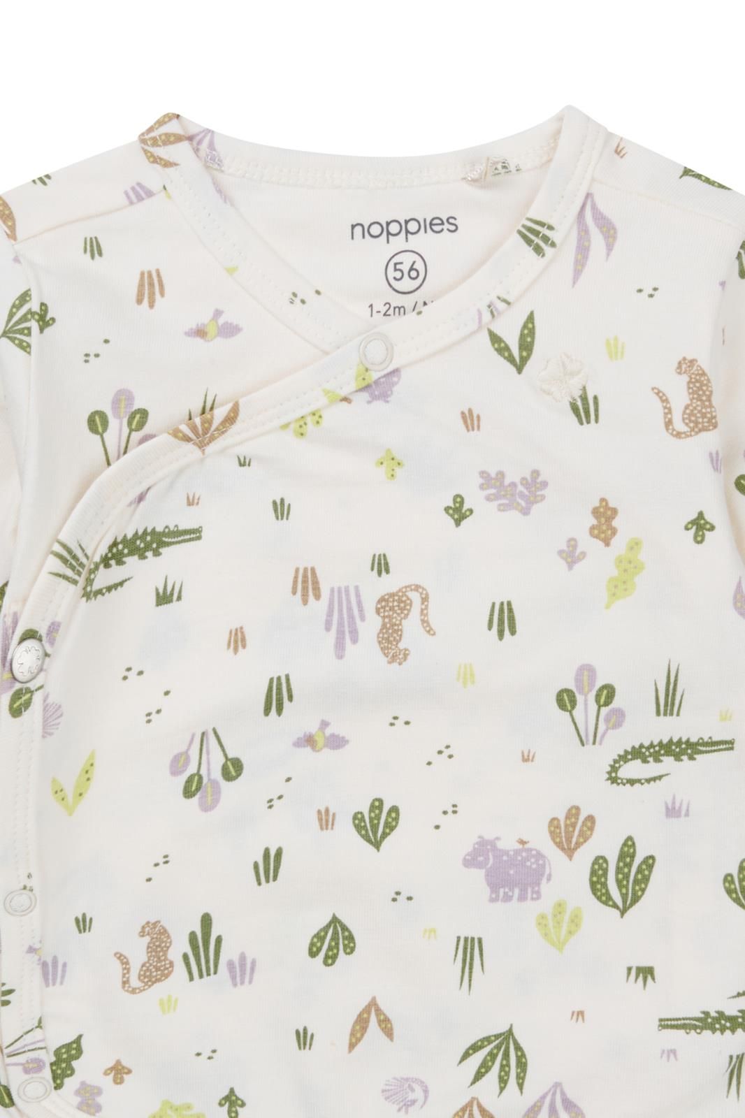 Noppies Newborn Longsleeve Ojai - Animals pattern Off white
