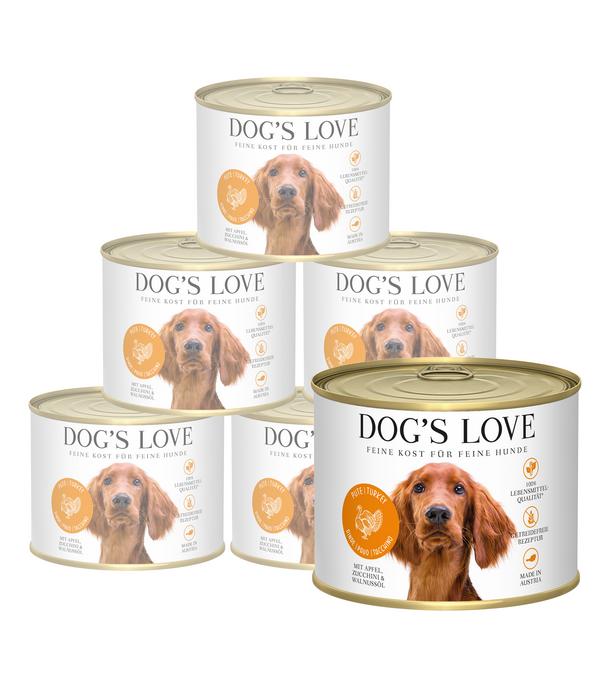 DOG'S LOVE Nassfutter für Hunde Adult, 6 x