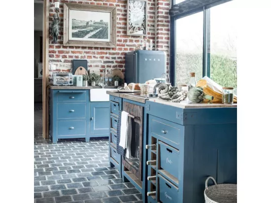 Billot Bois Bleu - Brocante Interior's