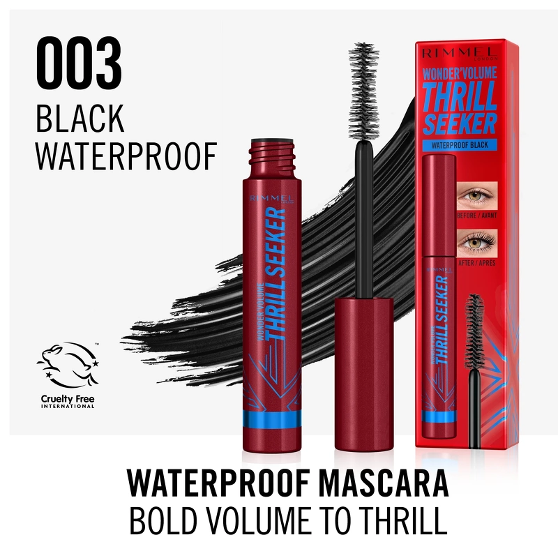RIMMEL Volume Thrill Seeker Mascara 8 ml - Waterproof Black