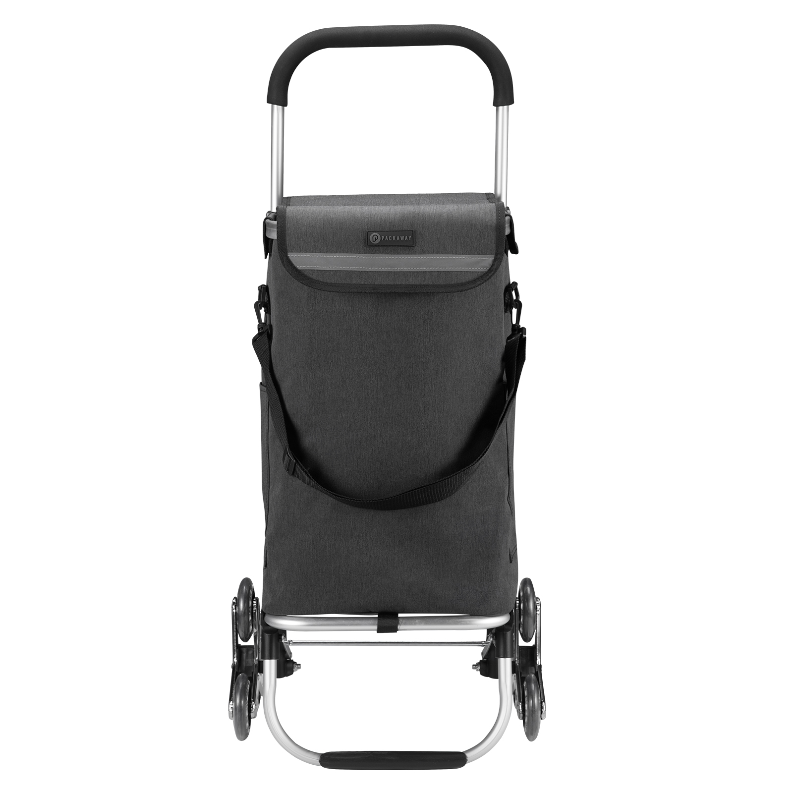 Packaway 40 liter boodschappentrolley met 6 wielen - Grey