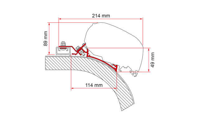 Fiamma Rapido Distinction Markisenadapter für Fiamma F80/F65