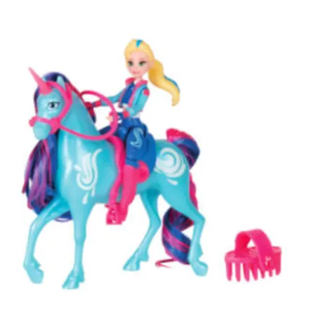 Spin Master - Unicorn Academy - Reiterin und Einhorn, 1 Set, 5-fach sortiert