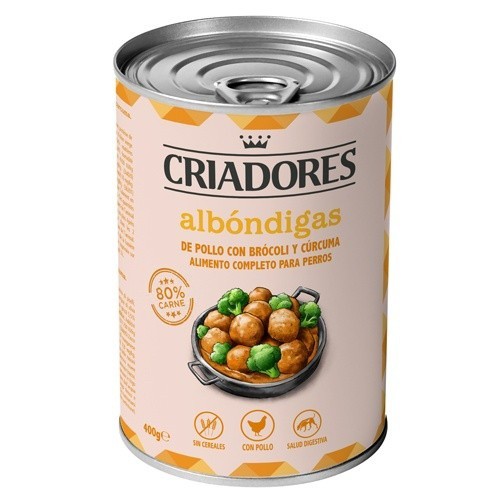 Almôndegas de frango em lata da Breeders para cães