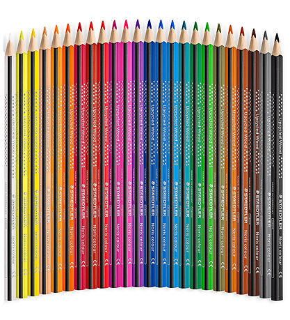 Staedtler Farveblyanter - Noris Upcycled Wood - 24 stk