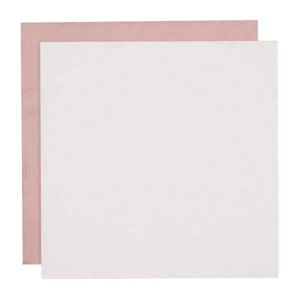 Jollein Hydrofiel Doek - 70 x 70 cm - Wild Rose / Ivory - 4 Stuks