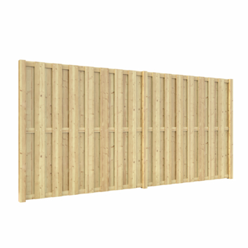 Schutting startpakket Jumbo grenen hout groen geïmpregneerd 3,8 m