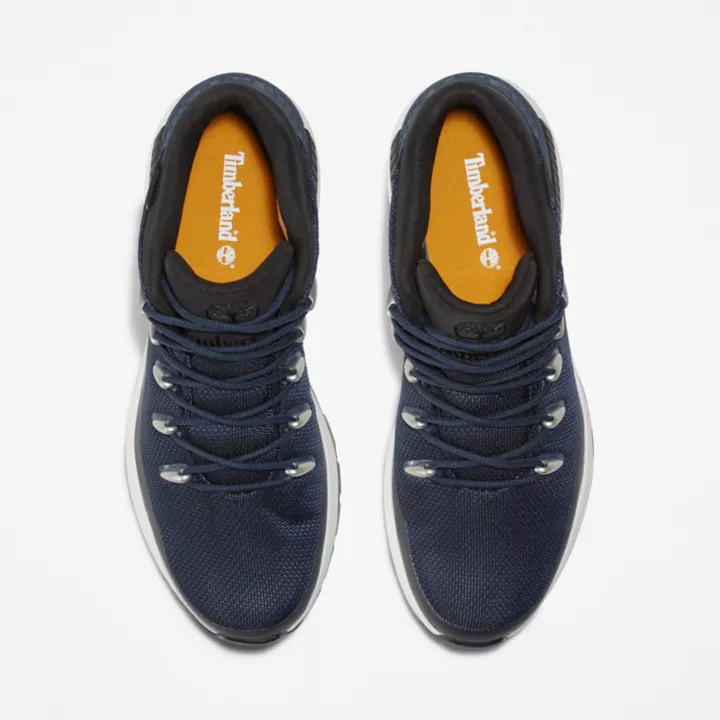 Bota de caminhada impermeável Sprint Trekker para homens na cor azul marinho.
