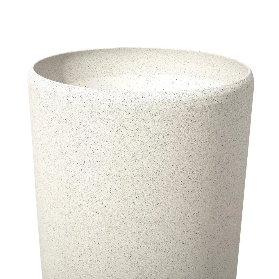 ABDERA - Bloempot set van 2 - Beige - Groot - Stenenmix
