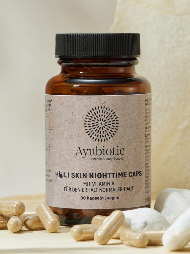 HOLI SKIN NIGHTTIME CAPS, 3-Monatsvorrat