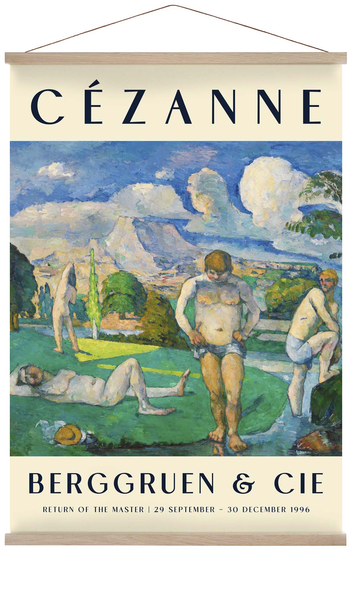 Badende in Ruhe Kunstausstellung von Paul Cézanne