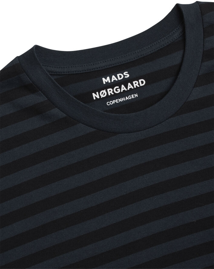 Mads Nørgaard - Copenhagen Organic Midi Thor Tee Sort/blå