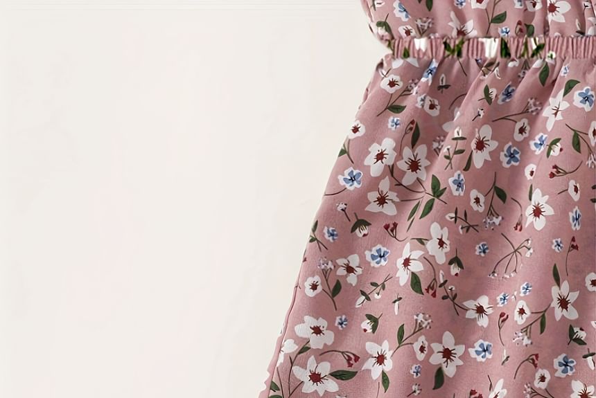 blossomgal - Spaghettibandjes V-hals Romper met bloemenprint
