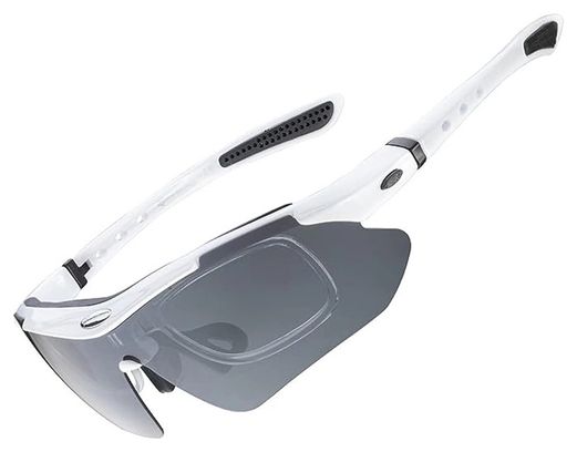 Lunettes de cyclisme photochromiques Rockbros 10142 UV400 - blanc