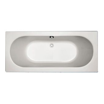 Plieger Liberty kunststof bad acryl rechthoekig m. poten 180x80x49cm wit