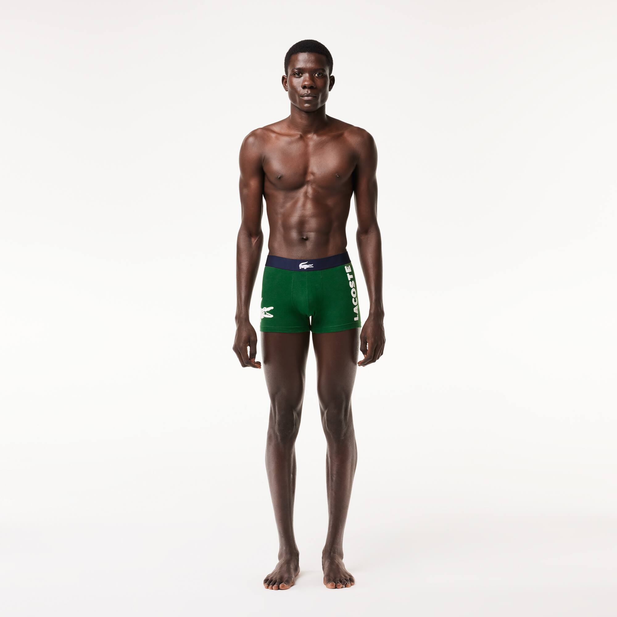 Lot de 3 boxers courts dépareillés Sous-Vêtements - Vert - Lacoste - Homme