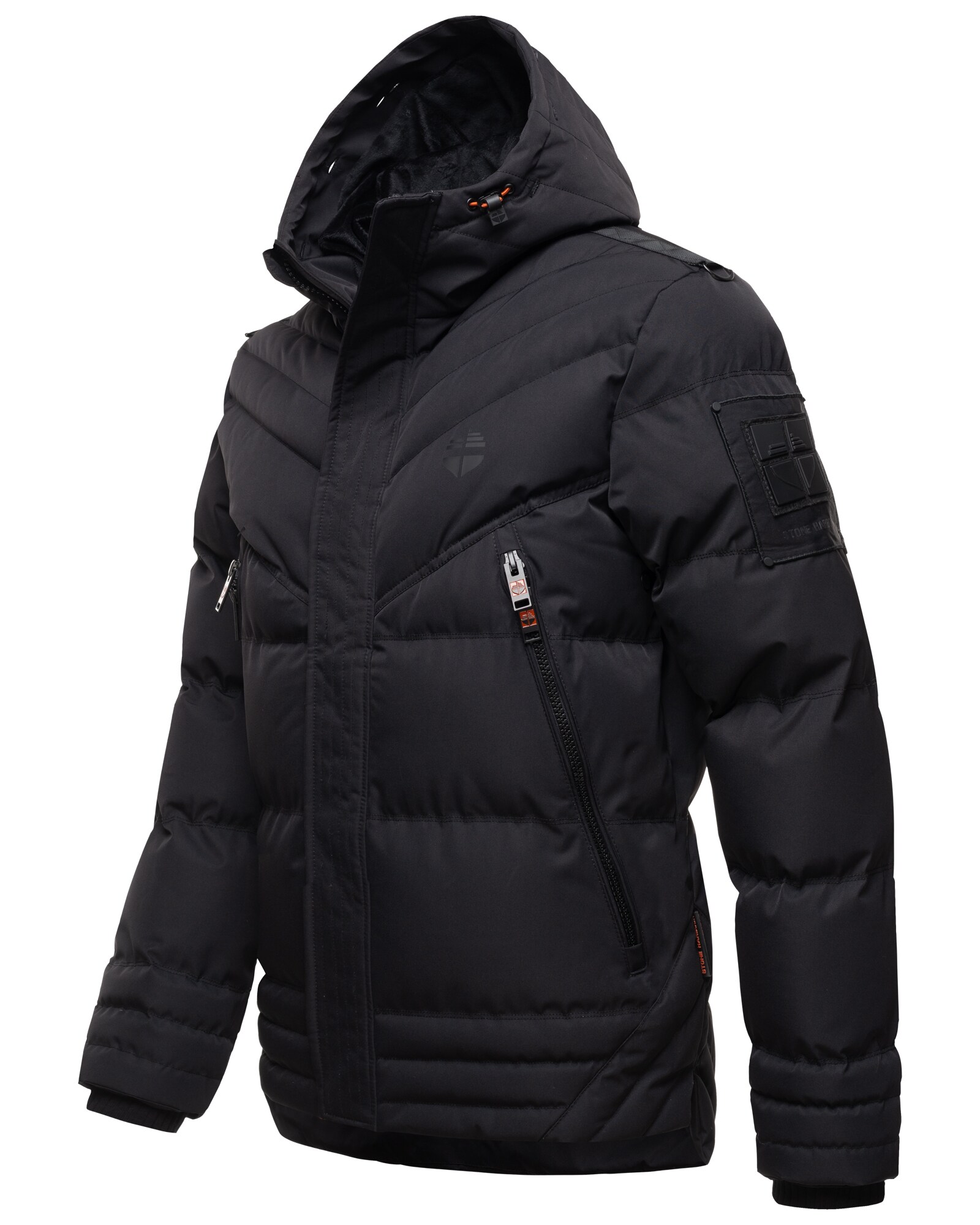 STONE HARBOUR Herren Winter Jacke Outdoor Parka Steppjacke warm gefüttert mit Kapuze Romaan
