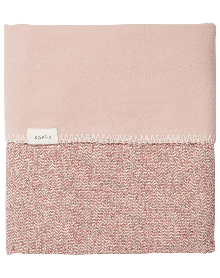 Babydecke VIGO FLANELL (75x100) meliert in old pink