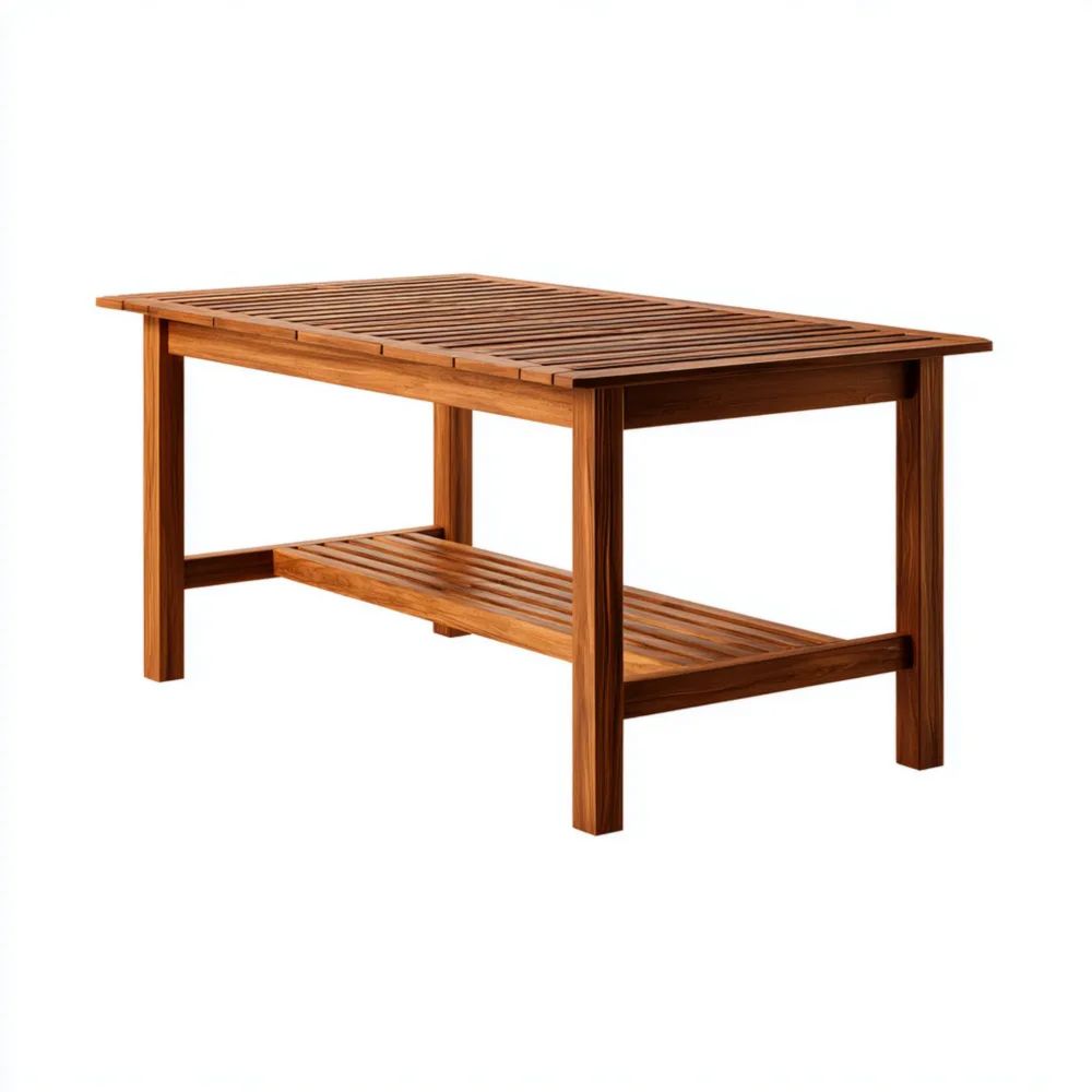 Esstisch Holz 150x90x75 cm - Braun - Klassisches Design
