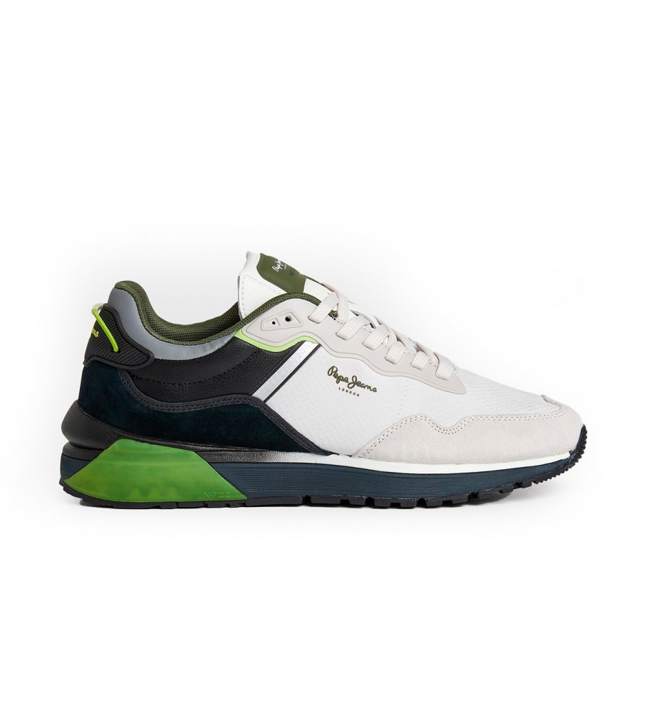 Tênis Pepe Jeans N22 Evolution M de couro branco