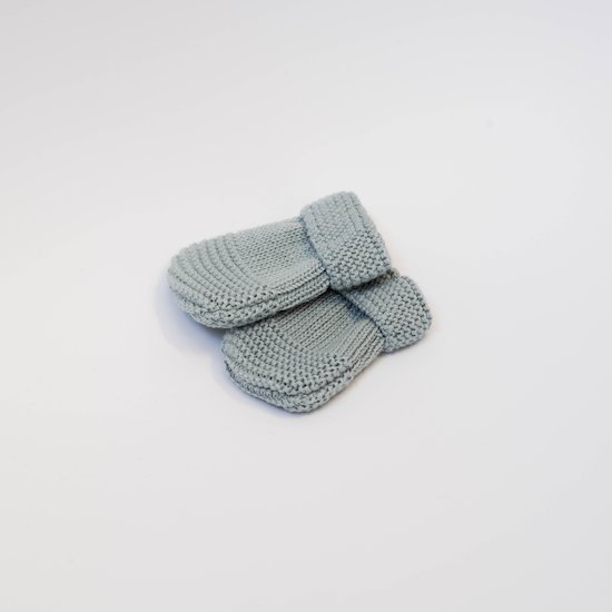 Petits chats Moufles en tricot   Bleu Danube        Taille unique   de               La Manufacture de Layette