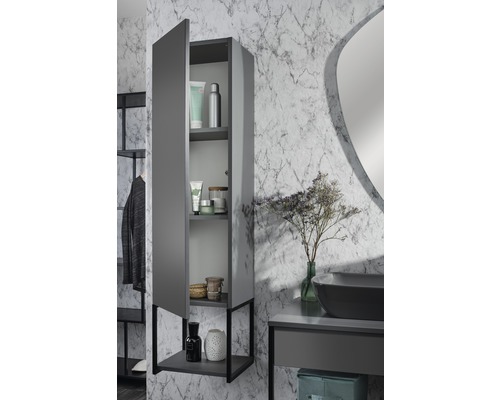 Fackelmann New York wandplank, BxHxD 33 x 28 x 28 cm, matgrijs