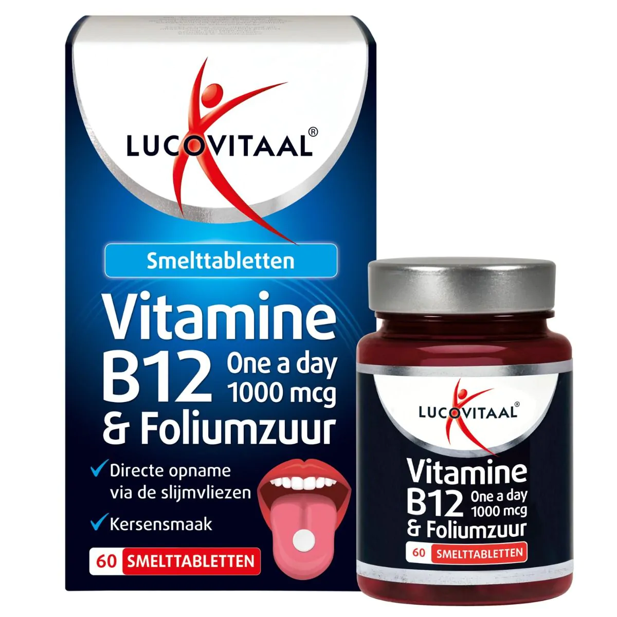 Vitamine B12 & Foliumzuur 60 smelttabletten