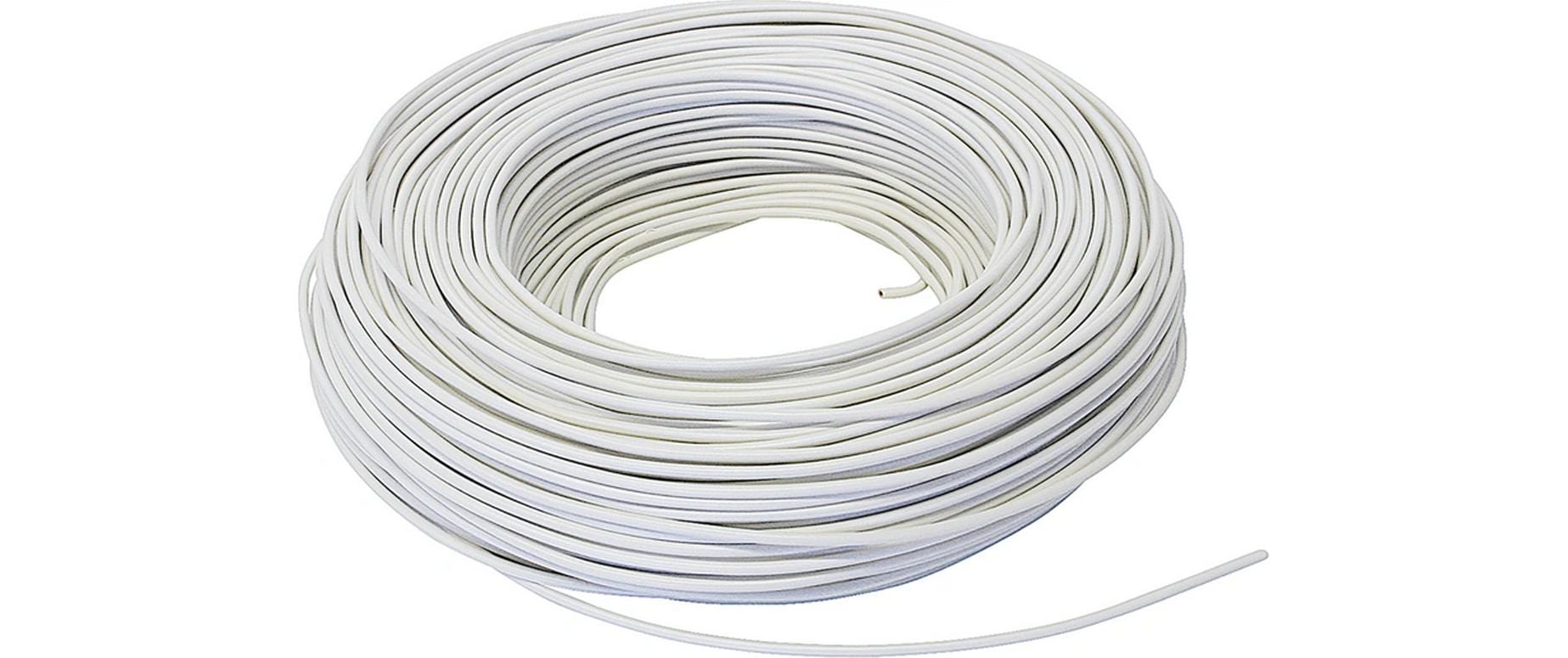 T-Draht 1.5 mm², 20 m WeissInstallationskabel