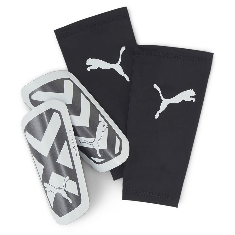 PUMA Protège-Tibias Ultra Light Chaussettes Eclipse - Noir/Blanc