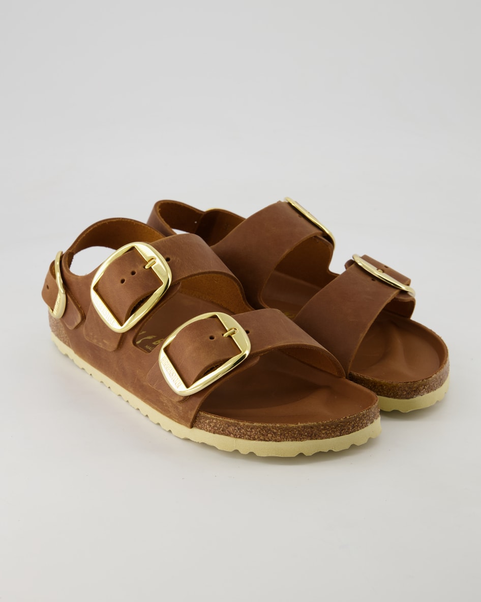 Birkenstock Milano Big Buckle Sandalen in Braun