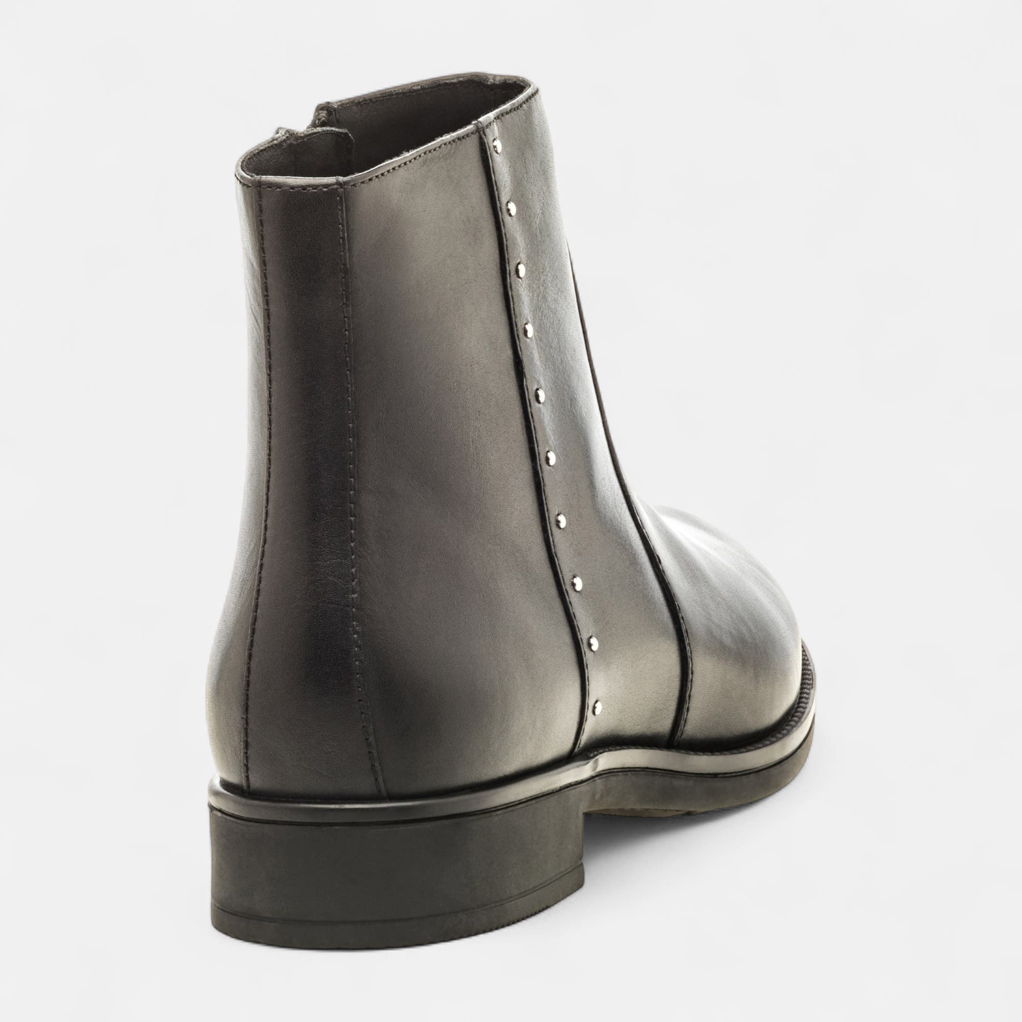 Bottines Femme en cuir noir