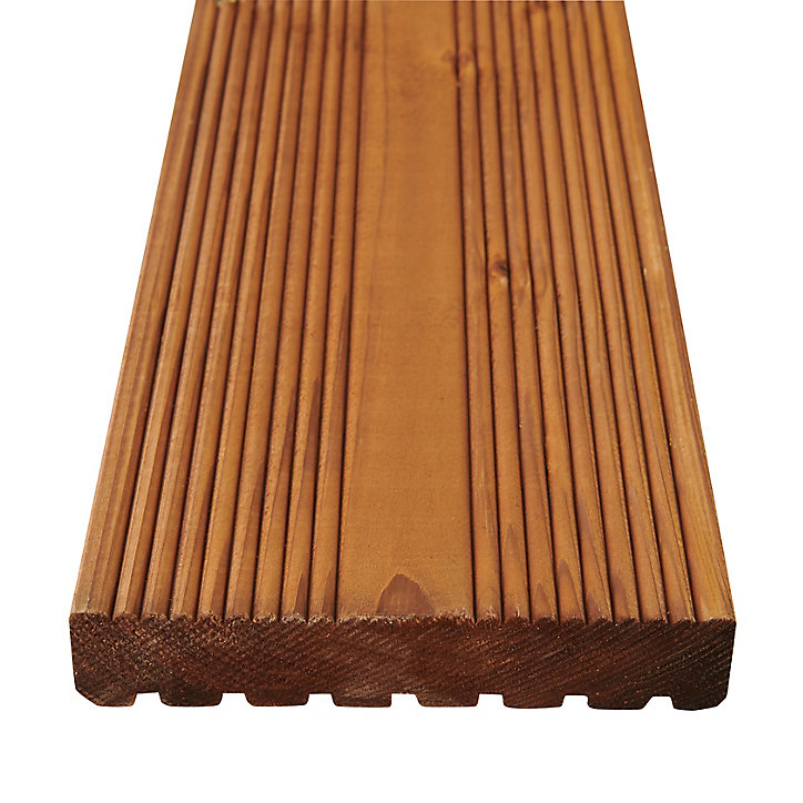 Lame de terrasse pin marron Lemhi L.360 x l.14,4 cm
