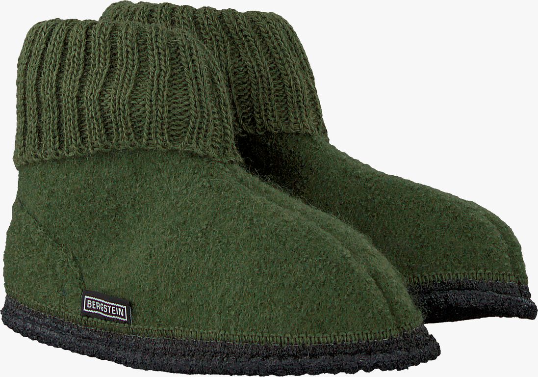 BERGSTEIN groene bergstein pantoffels cozy