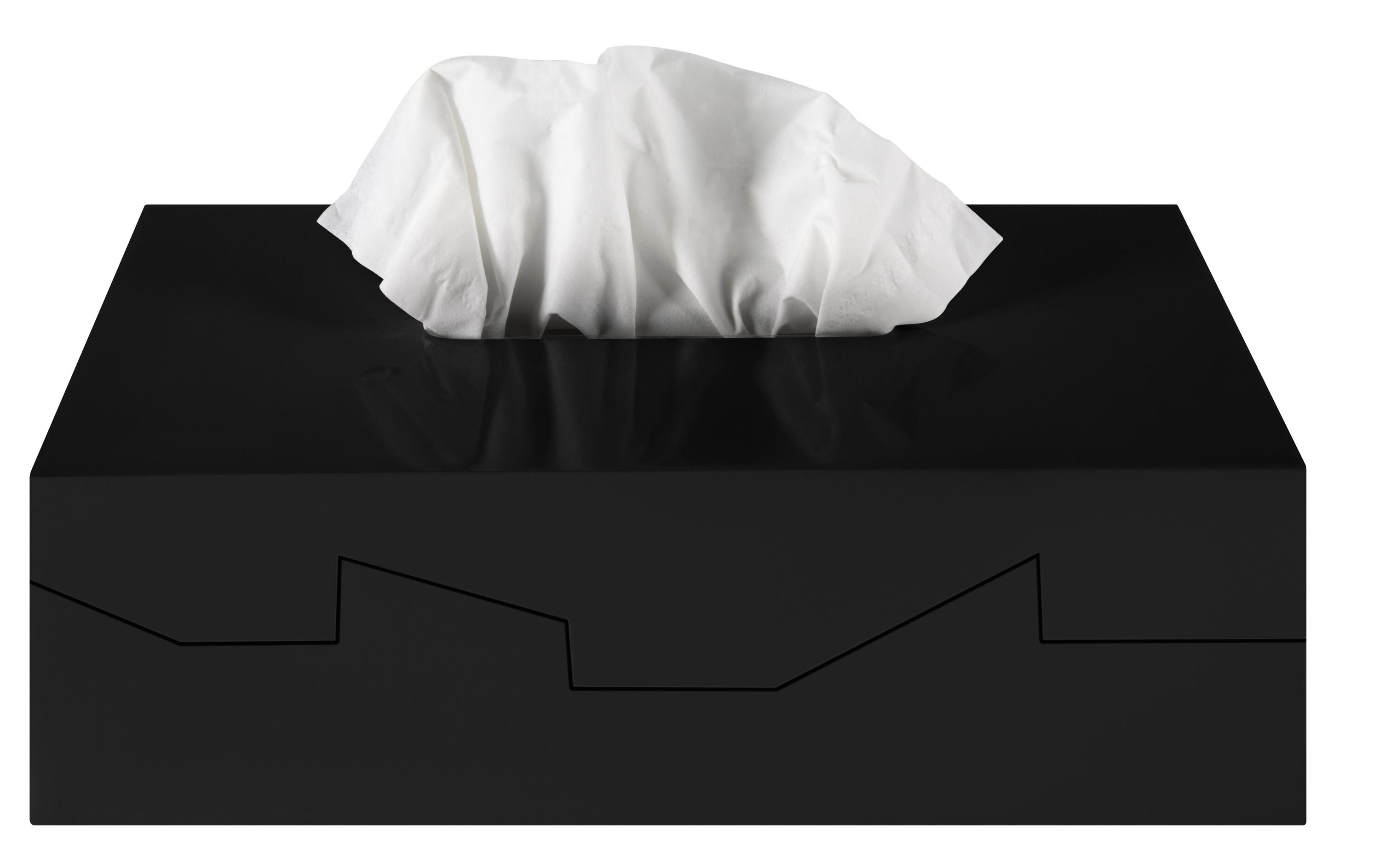 Kosmetiktuchbox Silhouette Schwarz, KunststoffPapiertaschentuch Halter