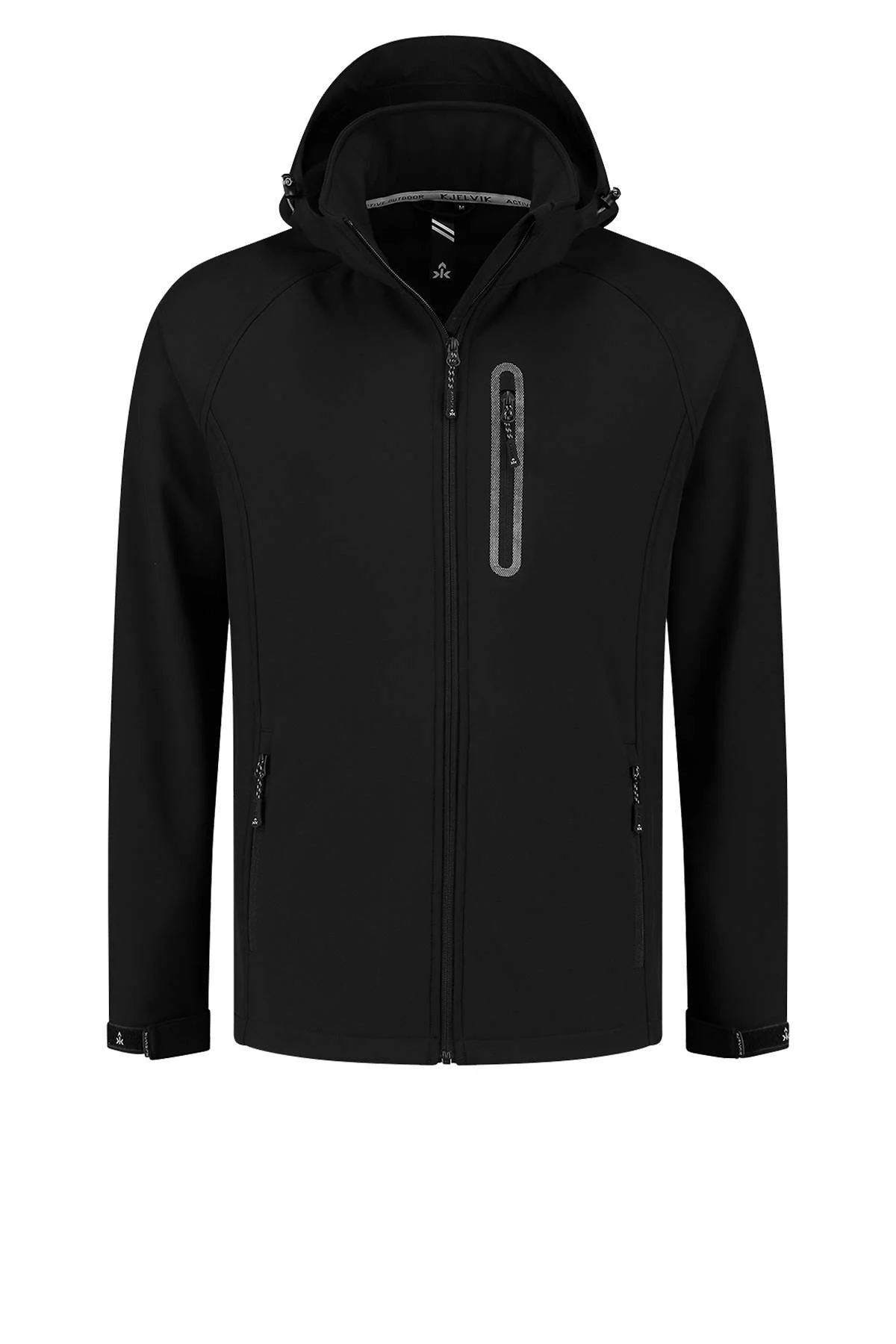 Kjelvik outdoor jas Kevan zwart