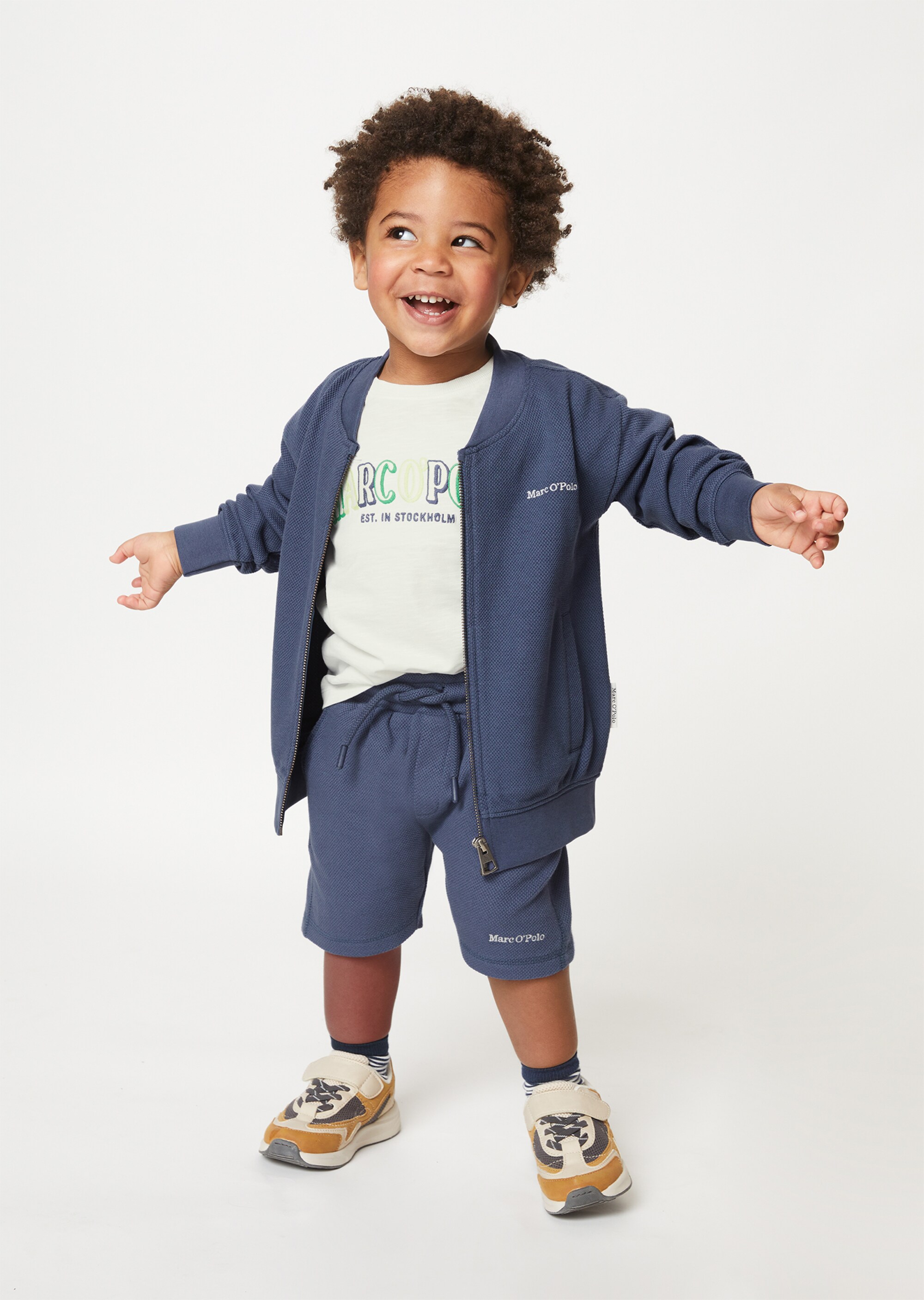 KIDS-BOYS Sweatjacke mit feiner Struktur