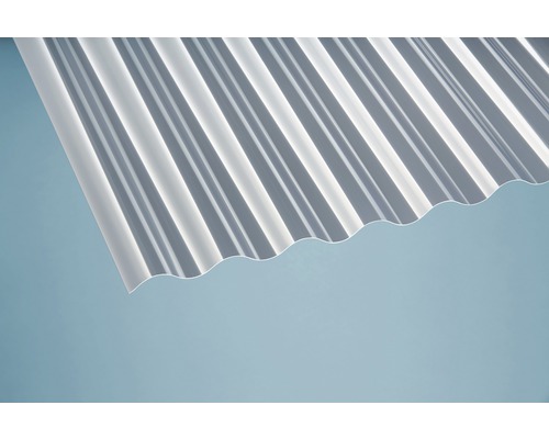 PVC golfplaat Sinus 76/18 helder 2000 mm x 900 mm x 1,1 mm